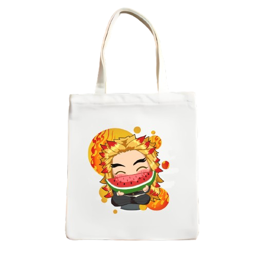 [PRE-ORDER] Kyōjurō Rengoku Totebag (Demon Slayer Edition) - WHITE