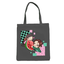 [PRE-ORDER] Tanjiro x Nezuko Totebag (Demon Slayer Edition) - BLACK