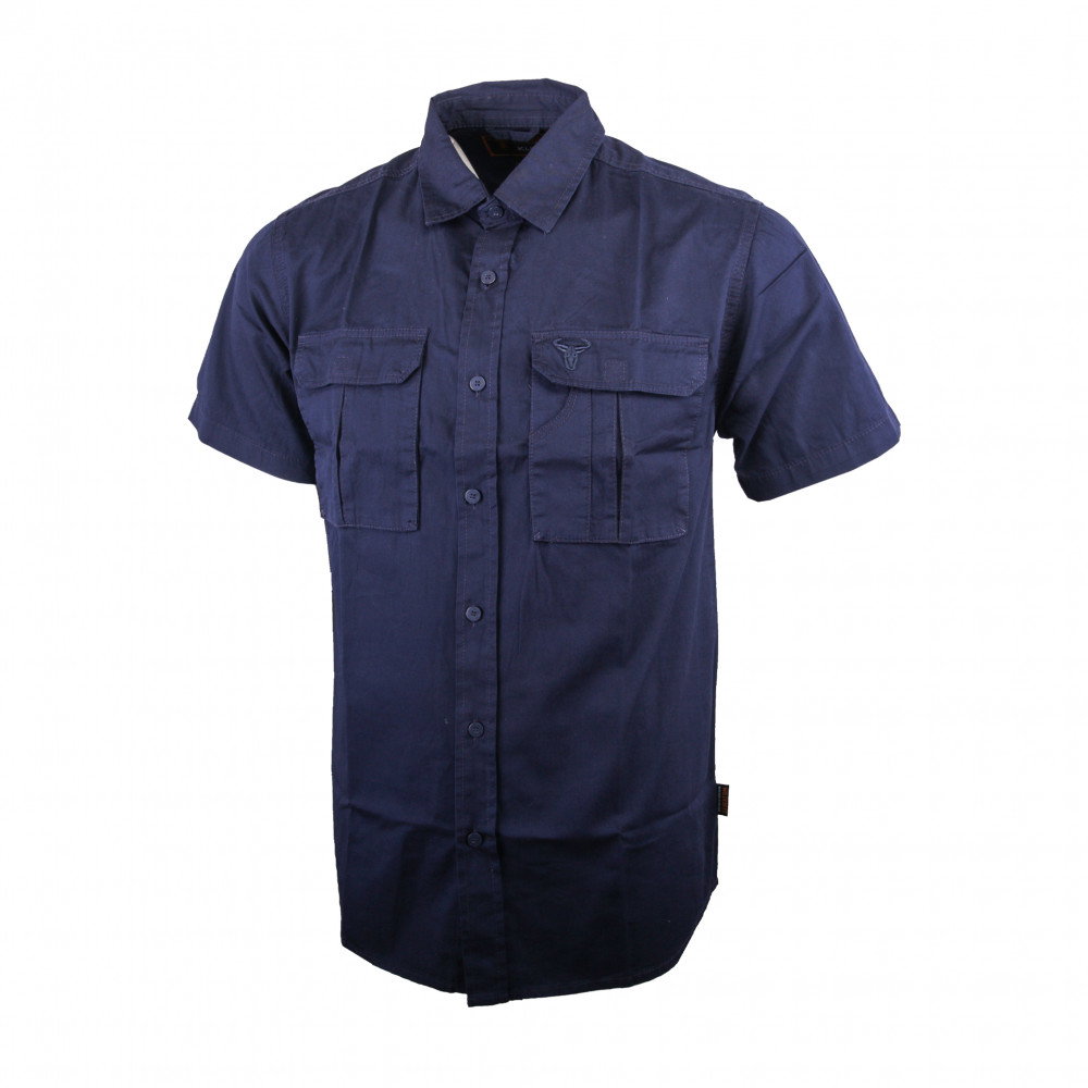 Wildebees Cotton Canvas Short Sleeve Shirt_0