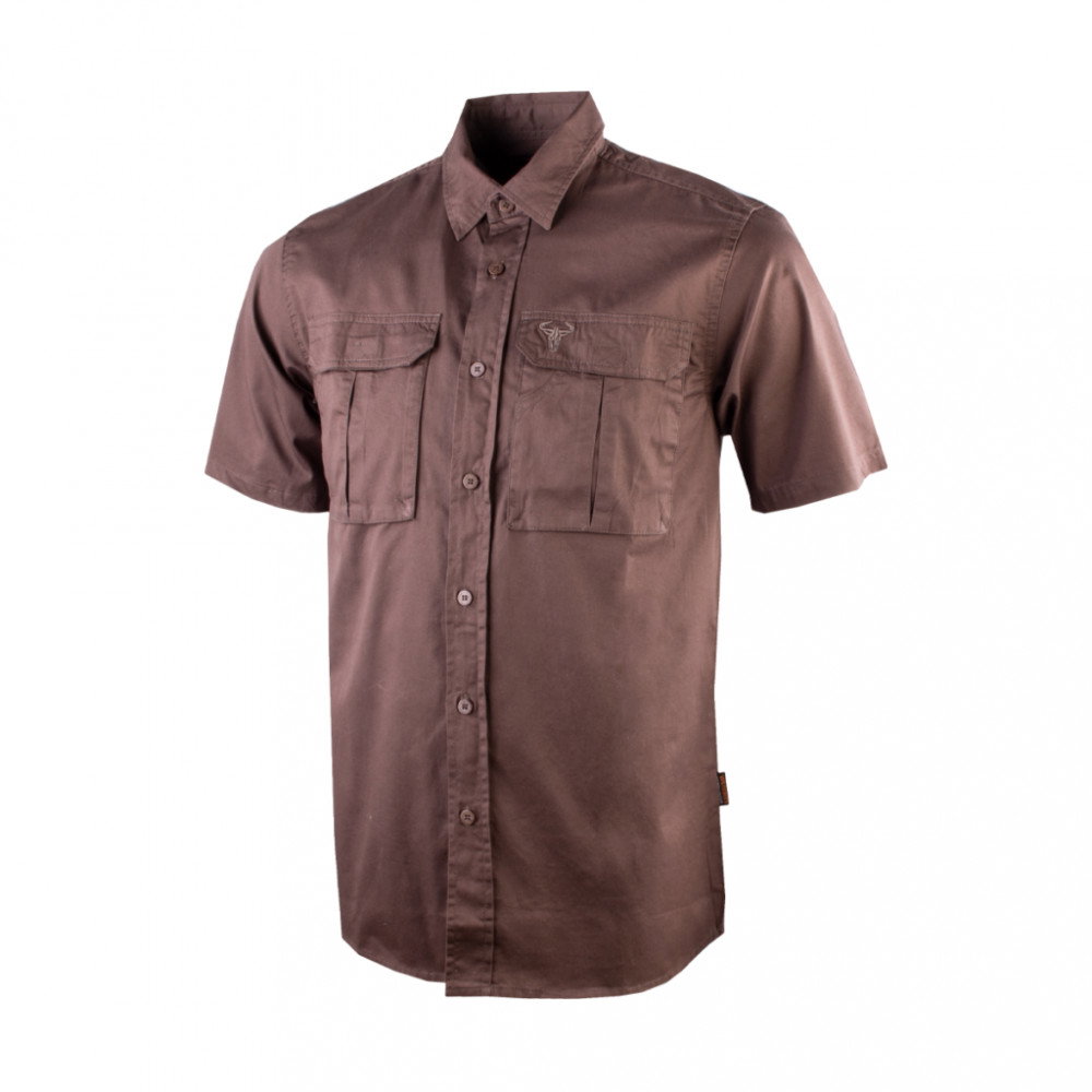 Wildebees Cotton Canvas Short Sleeve Shirt_1