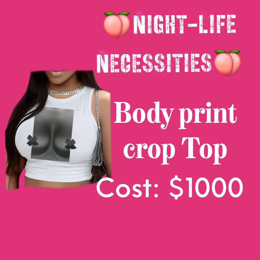 Body Print Crop Top_0