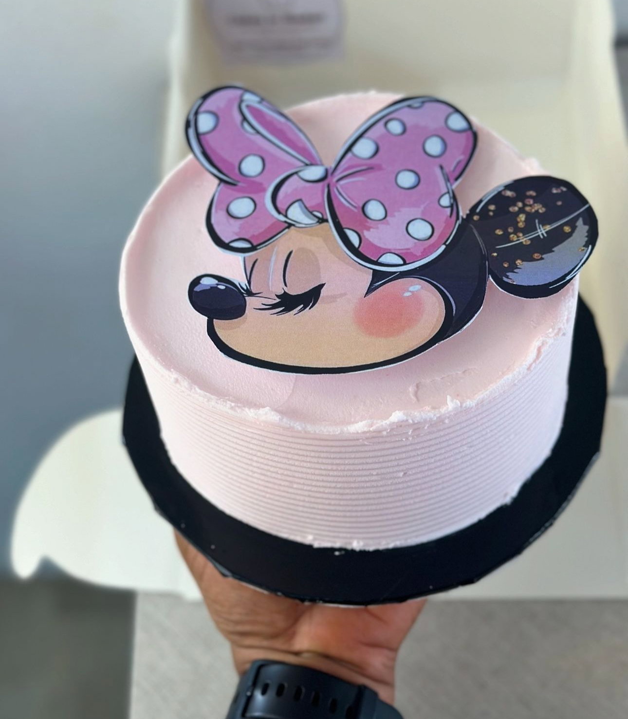 6 inches  1 Layer Buttercream Cake _2