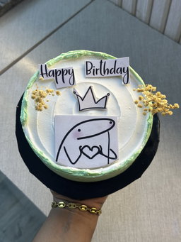 6 inches 1 Layer Buttercream Cake