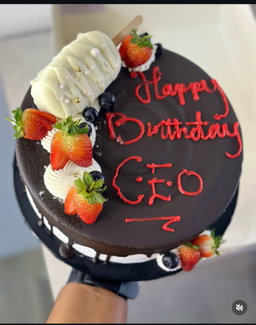 8 inches 1 Layer Whipped cream cake 