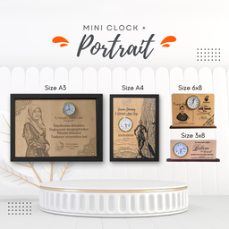 Portrait + Mini Clock