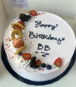  9 inches 1 Layer Whipped cream cake  