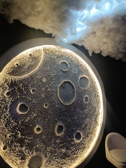 Illuminated Lunar Surface Decor