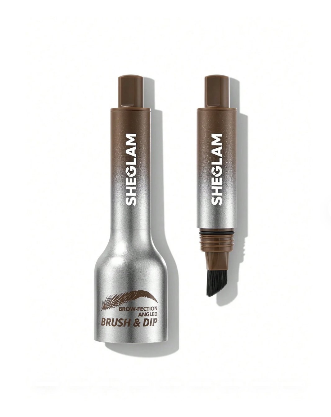 SHEGLAM Brow-Fection Angled Brush & Dip - Taupe