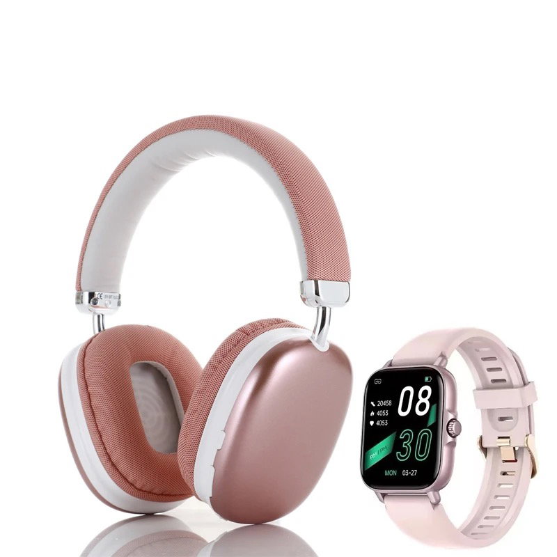 Casques Bluetooth P9 ultra 2 avec montre intelligente connectée_0