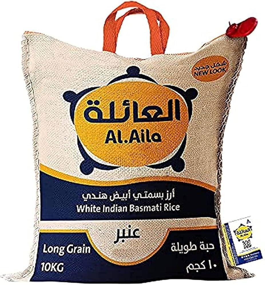 AL.AILA WHITE INDIAN BASMATI RICE 10KG_0