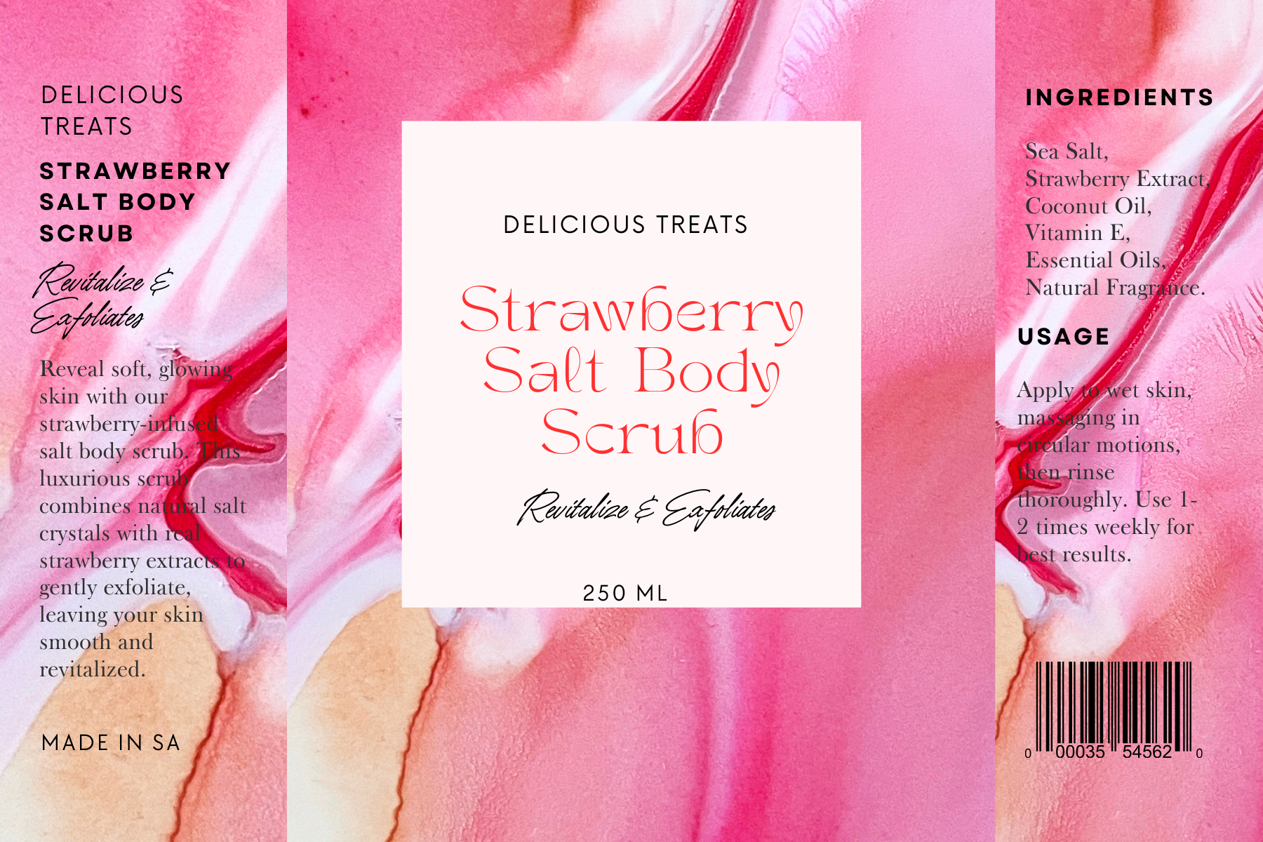 Strawberry Salt Body Scrub 250 ml _3