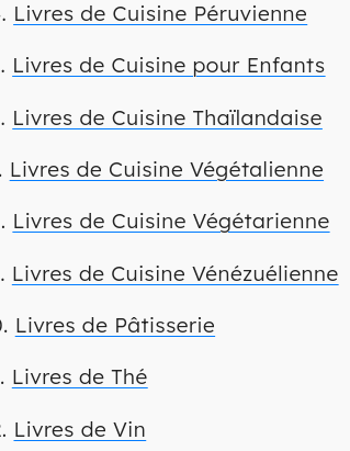 5 Livres De Cuisine Et Boissons