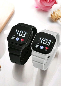 Two unisex couple digital watch 