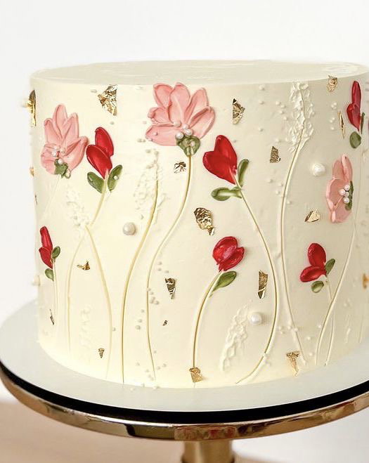 10 inches  3 Layers Whipped cream Cake    _0