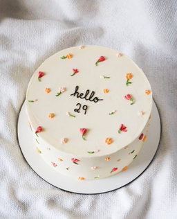 10 inches  2 Layers Whipped cream Cake    