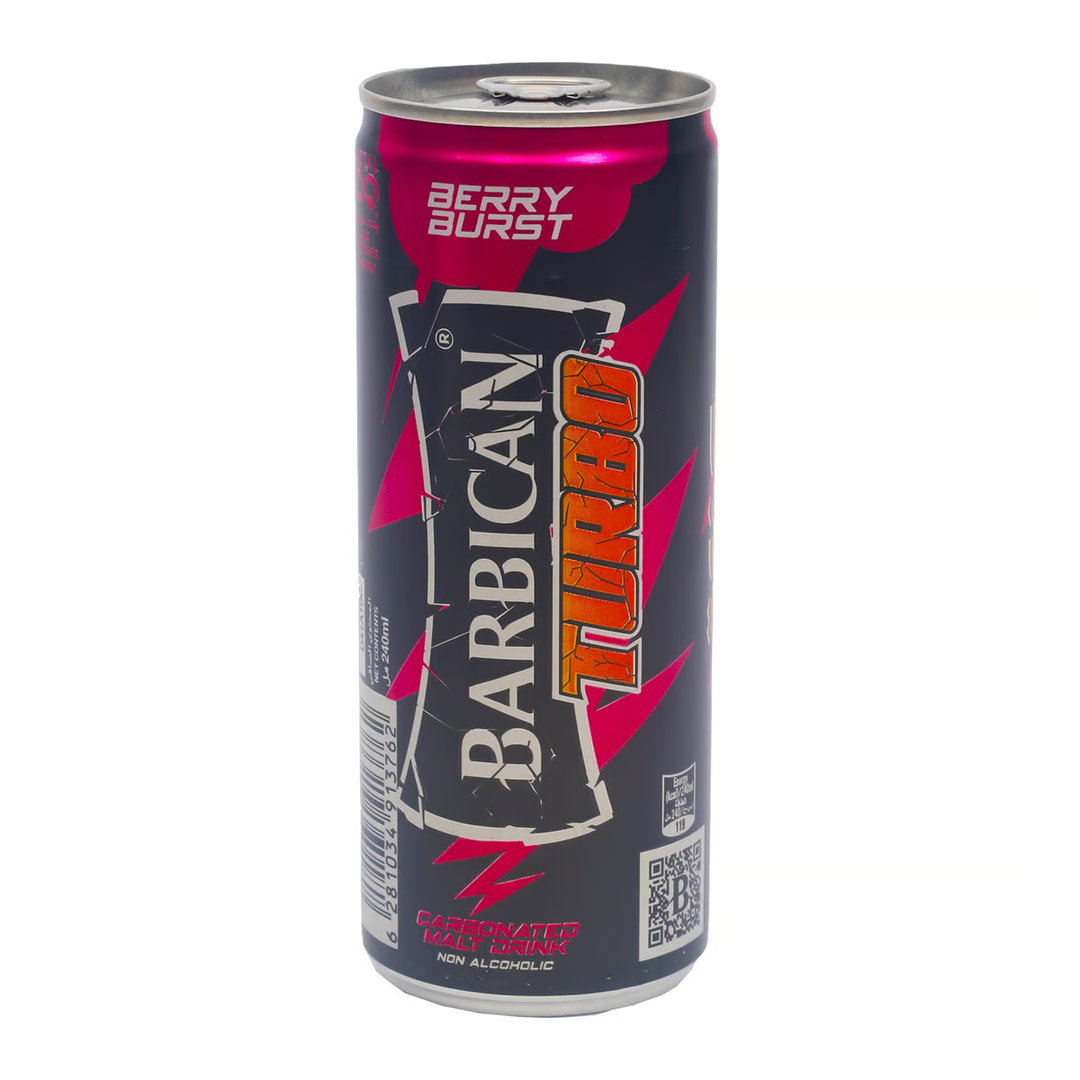 BARBICAN TURBO BERRY BURST 240ML