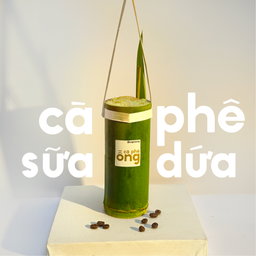 cà phê sữa lá dứa ống