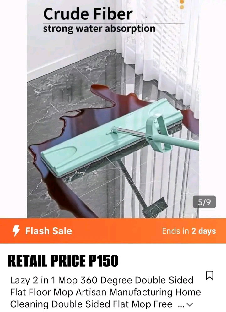Flat floor mop_1