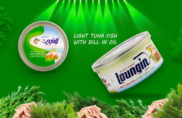 LOUNGINA LIGHT TUNA FISH WITH DILL IN OIL 180GM