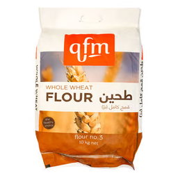QFM WHOLE WHEAT FLOUR NO. 3 10KG