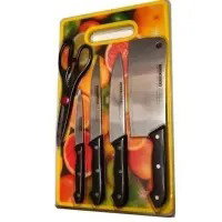 KNIF SET WITH CUTTING BOARD