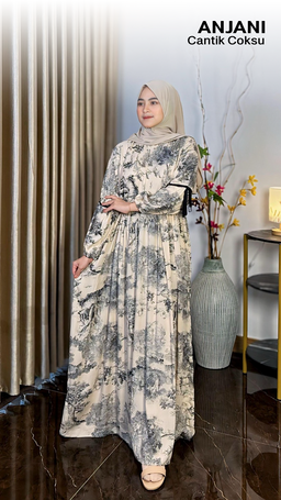 Warna Warni Brand Dress Anjani Pita Rayon Diamond