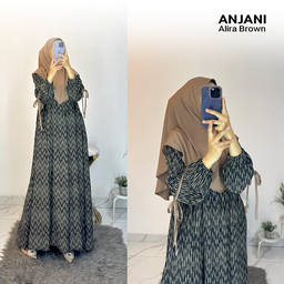 Dress Anjani Pita Rayon Diamond Set Hijab - All Size