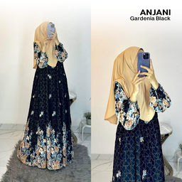Dress Anjani Pita Rayon Diamond Set Hijab - All Size