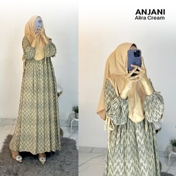 Dress Anjani Pita Rayon Diamond Set Hijab - All Size