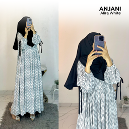 Dress Anjani Pita Rayon Diamond Set Hijab - All Size