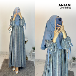 Dress Anjani Pita Rayon Diamond Set Hijab - All Size
