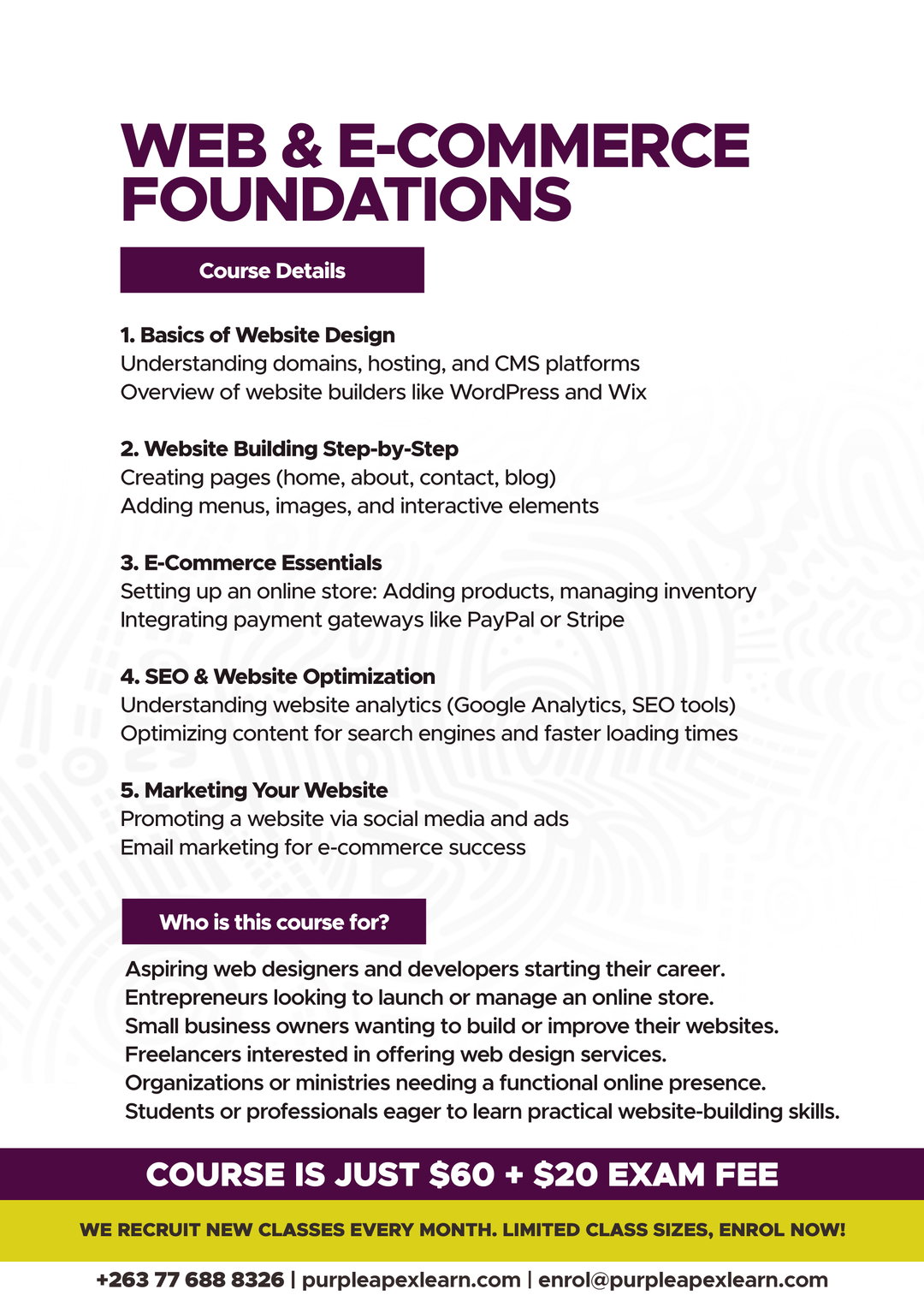 Web & E-Commerce Foundation
