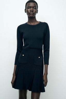 Robe noire tendance zara