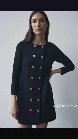 Robe noire tendance luxe zara