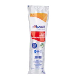 CLEAR PLASTIC DISPOSABLE CUPS 6OZ 50PCS