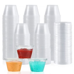 MAFAZ 1oz SAUCE CUP WITH LID 100 PCS