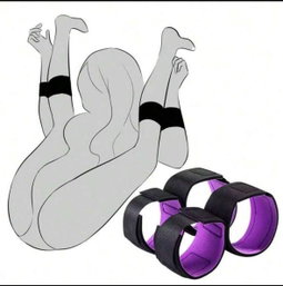 Menottes de poignet et de cuisse de bondage sexuel