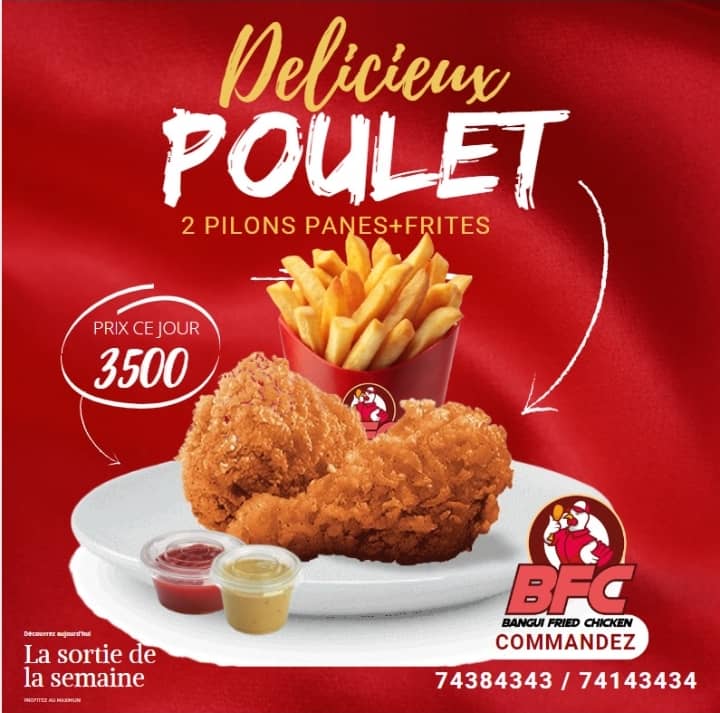 Poulet pané frites 