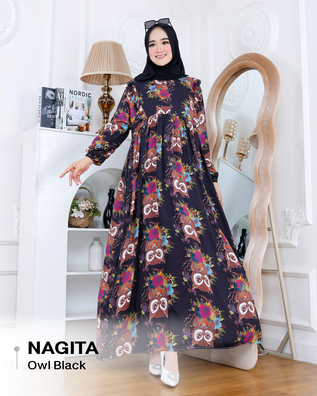 Dress Nagita Rayon Diamond - XL (LD 110cm)_12