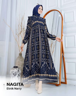 Dress Nagita Rayon Diamond - XL (LD 110cm)