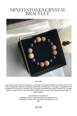 MIXED STONES CRYSTAL BRACELET