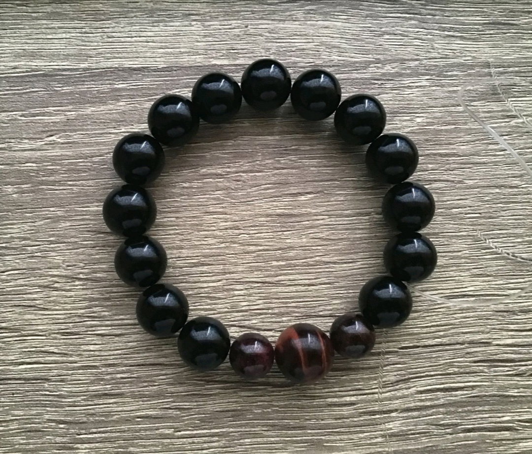 BLACK ONYX mixed with TIGER'S Eye 