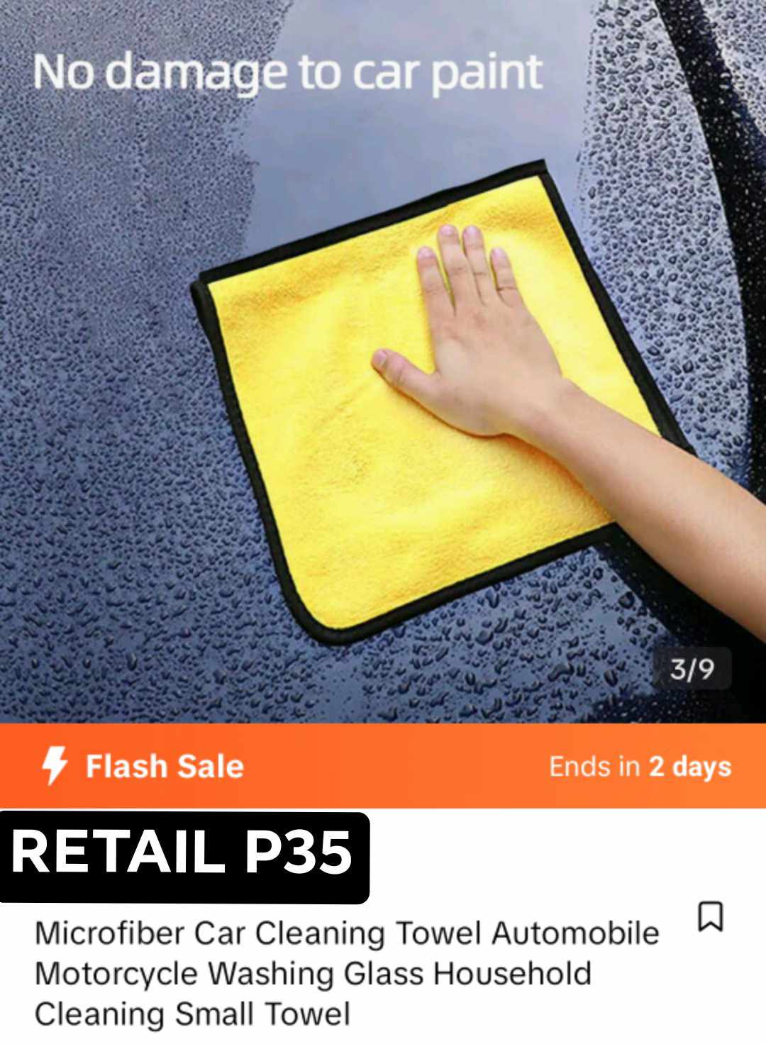 Micro fiber car cleaning towel