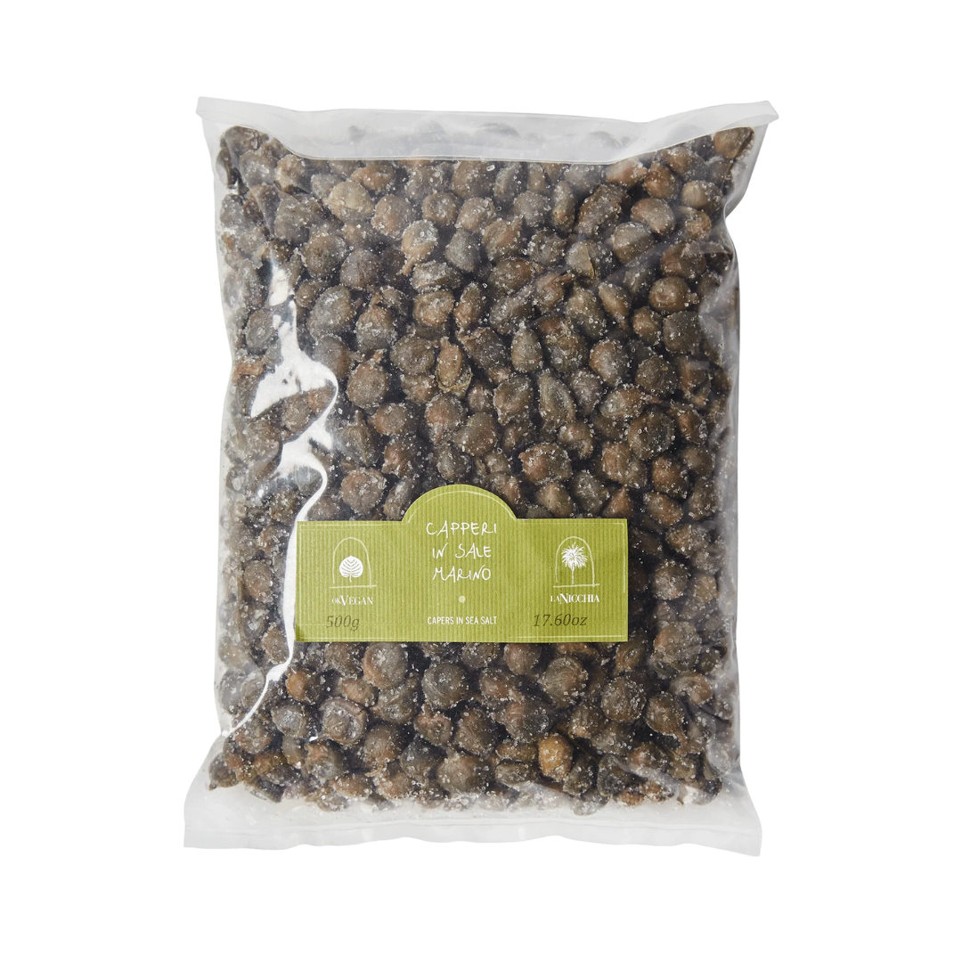 La Nicchia CAPPERI PICCOLI AL SALE - capers in sea salt - BAG 500g._0