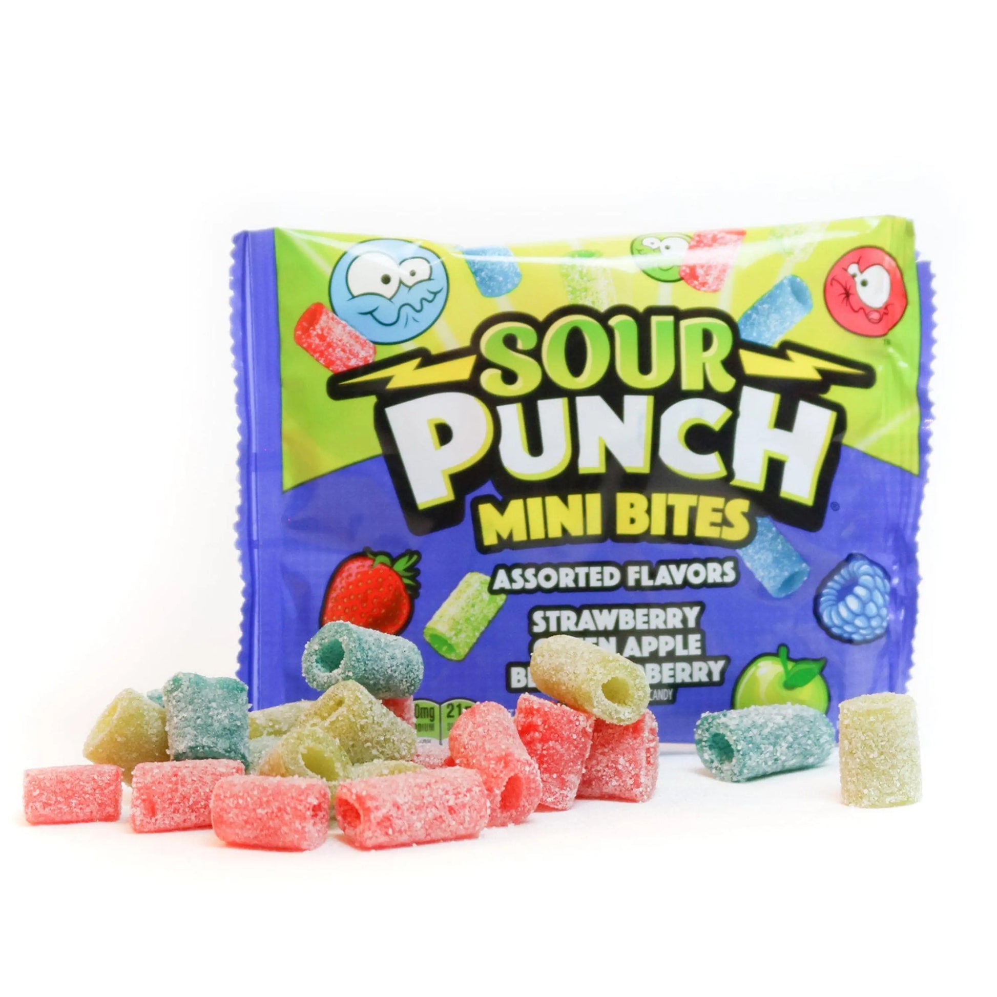 Sour Punch Mini Bites Assorted 99g_1