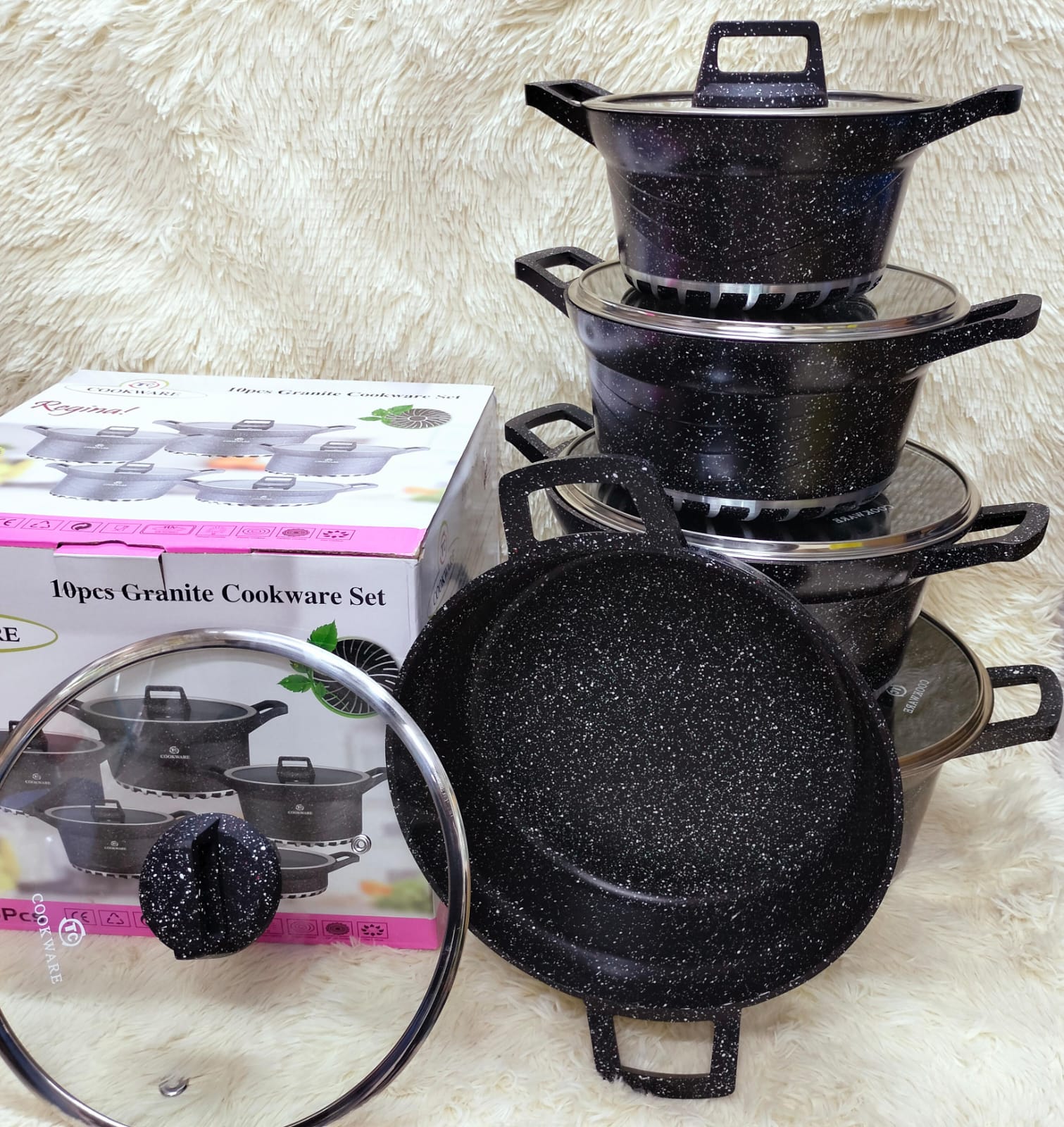 10 pcs BOSCH granite cookware_0