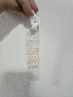 Permanent Vinyl Acrylic Bookmarks (Round Top)