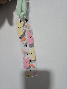 Permanent Vinyl Acrylic Bookmarks (Round Top)