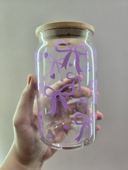Ribbons and hearts Libby Glass Cup (Pre-Order)
