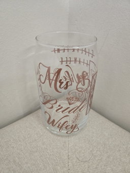 Bridal Libby Glass Cup (Pre-Order)
